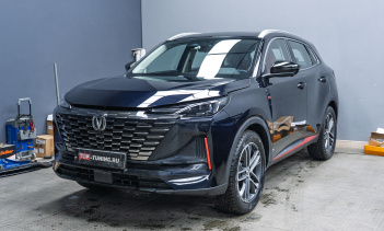 Оклейка зоны риска + тонировка задней полусферы Changan UNI-S 