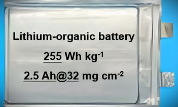 Китайские исследователи совершили значительный шаг в разработке альтернативных материалов для накопления энергии — они представили органическую литиевую батарею