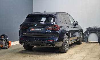 Монтаж силовых порогов-ступеней для BMW X3 G01 рестайлинг 