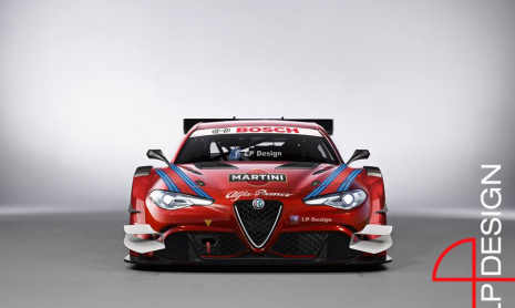 Alfa Romeo Guilia DTM гонщик