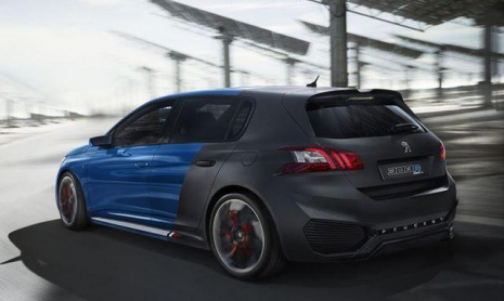 Концепт Peugeot - горячий гибридный хэтчбек