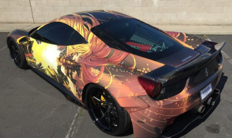 Liberty Walk Ferrari 458 в стиле анимэ