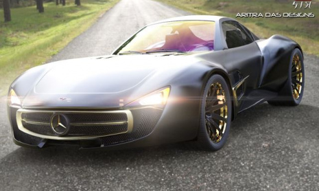 22-летний дизайнер любитель создал великолепный Mercedes SLR McLaren
