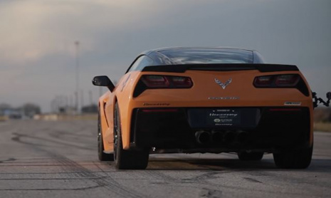 1000 л.с. C7 Corvette от Hennessey Performance звучит действительно мощно