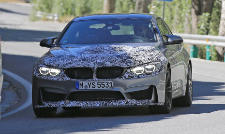 Фэйслифтинг BMW M4 первые шпионские снимки