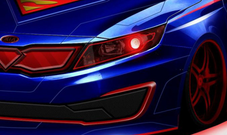 Kia Optima обрела облик Супермена из Лиги Справедливости.