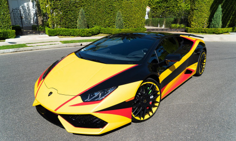 Дикий Lamborghini Huracan на дисках Forgiato