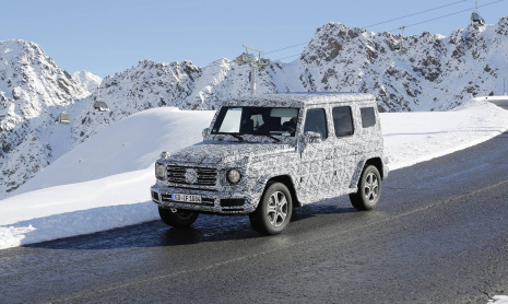 Шпионские снимки 2017 MercedesBenz G-Class в Альпах
