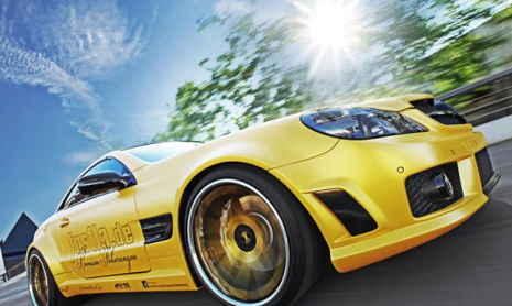 Золотой Mercedes SL55 AMG