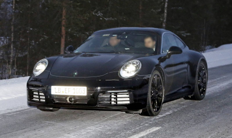 Шпионские снимки 8-ого поколения 2019 Porsche 911 Type 992