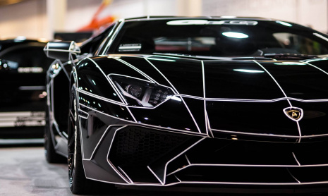 Black Tron Lamborghini Aventador от Giovanna Wheels