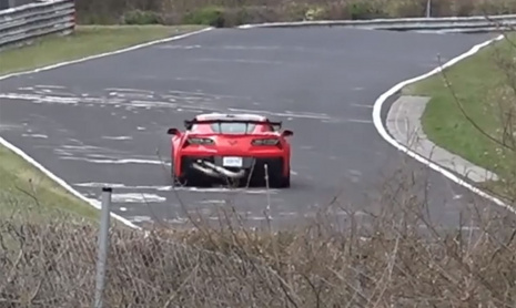 2019 Chevrolet Corvette ZR1 тестируется на Нюрбургринге
