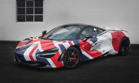 Union Jack Flag McLaren 720S выглядит очень британским