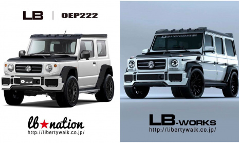 Новый Suzuki Jimny получает тюнинг от Liberty Walk и становится похож на G-Class