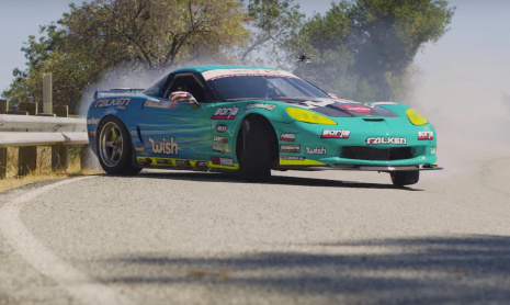 Дрифт 1000 л.с. Corvette по горным дорогам