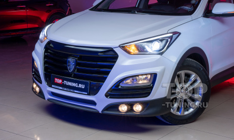 Тюнинг Hyundai Santa Fe 3 - обвес, тонировка, салон