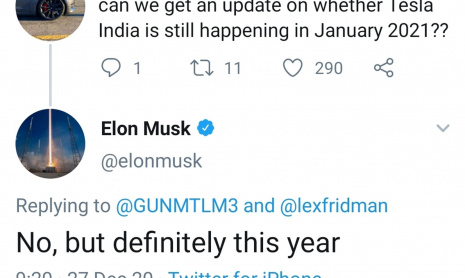 Tesla готовится прийти в Индию в 2021 году