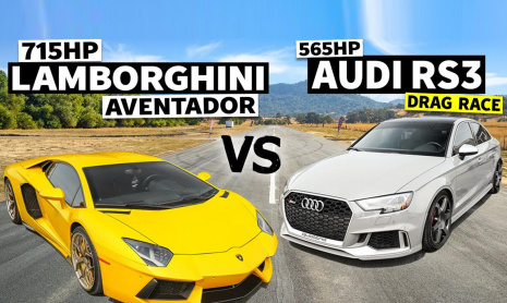 audi rs3 vs lamborghini aventador 7