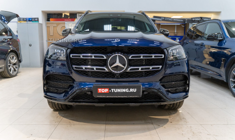 Сетка в бампер и пленка на фары Mercedes-Benz GLS X167