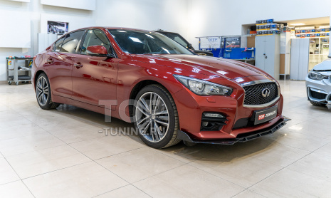 Сплиттер и элероны на передний бампер Infiniti Q50
