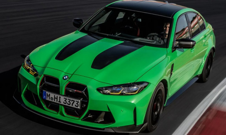 Зеленый BMW M3 CS попал в сеть перед презентацией