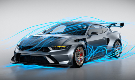Ford объясняет, как работают усовершенствованные системы Aero и DRS Mustang GTD