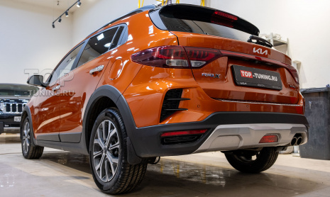 Установка омывателя задней камеры на Kia Rio X IV поколения