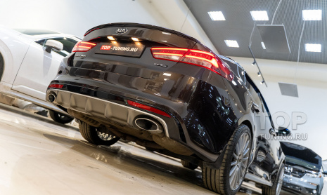 Монтаж электронного выхлопа iXsound 3.0 для Kia Optima IV поколения