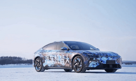 Электрический лифтбек Jiyue 07 шпионские фото зимних испытаний