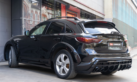 Окраска и подгонка тюнинг-обвеса Draco для Infinity FX35