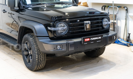 Зона риска и лобовое стекло Tank 300 в защитную пленку под ключ