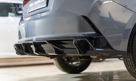 Модернизация обвеса Hyundai Solaris 2: диффузор, спойлер, юбка