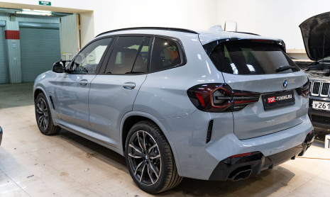 Громкое и звучное дооснащение выхлопной системы BMW X3 G01 рестайлинг