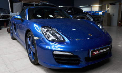 Замена стекла фары на Porsche Boxter 981