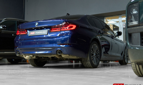 Установка электронного выхлопа Thor & Echo на BMW 5 G30