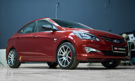 Тюнинг Hyundai Solaris – спортивный обвес для городского седана
