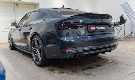 Установка диффузора в задний бампер Audi A5
