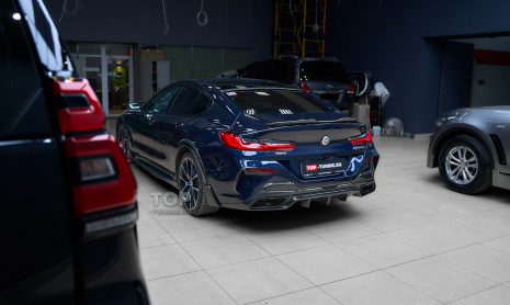Установка карбонового обвеса – тюнинг BMW M850i Gran Coupe