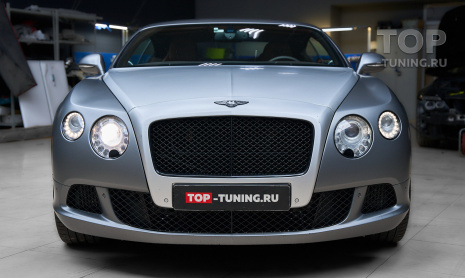 Тюнинг фар Bentley Continental GT – установка новых Biled линз MTF MaxBeam 2.0