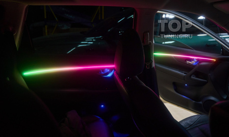 Установка динамической подсветки салона MTF M4 в Nissan X-Trail