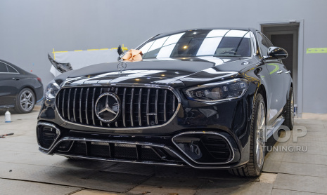 Тюнинг-конверсия внешности Mercedes W223 под AMG S 63