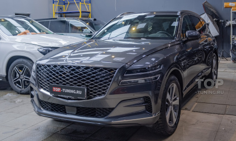 Весь кузов Genesis GV80 I в антигравийную пленку STEK