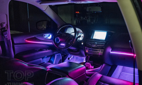 Атмосферная LED подсветка в салон Infiniti QX60 I