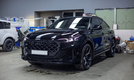 Установка сетки в бампер и решетку радиатора Audi RS Q8