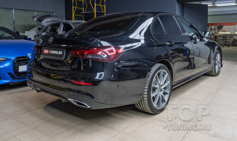 Дооснащение обвеса Mercedes-Benz E-class W213 рест – монтаж спойлера