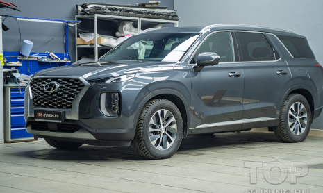 Защитная оклейка лобового стекла Hyundai Palisade I под ключ