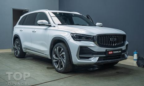 Монтаж системы очистки задней камеры для Geely Monjaro I