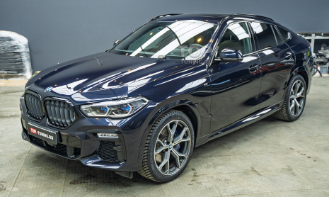 Удаление царапин, керамика кузова и полный антихром для BMW X6 G06