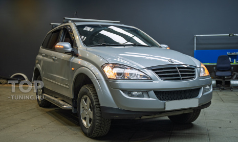 Установка крышек боковых зеркал с поворотниками для Ssang Yong Kyron рестайлинг