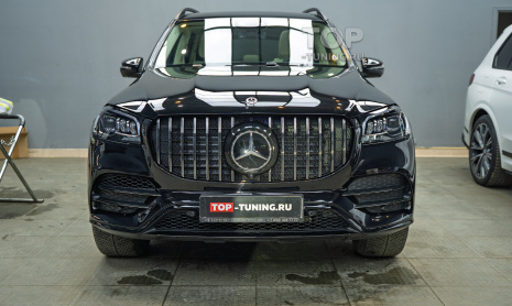 Стильный тюнинг решетки радиатора Mercedes-Benz GLS X167